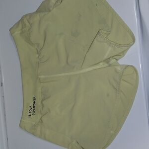 Athleta Girl x Simone Biles yellow athletic shorts Size 12